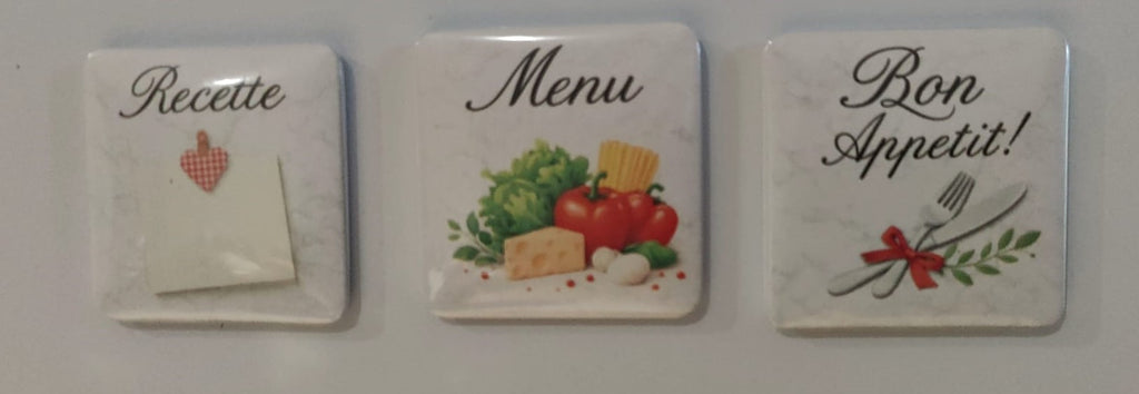 Trio de magnets – Collection Cuisine