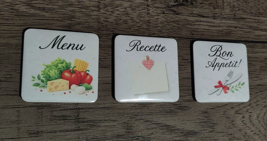 Trio de magnets – Collection Cuisine