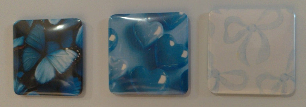 Trio de magnets – Collection Bleu Aesthetic